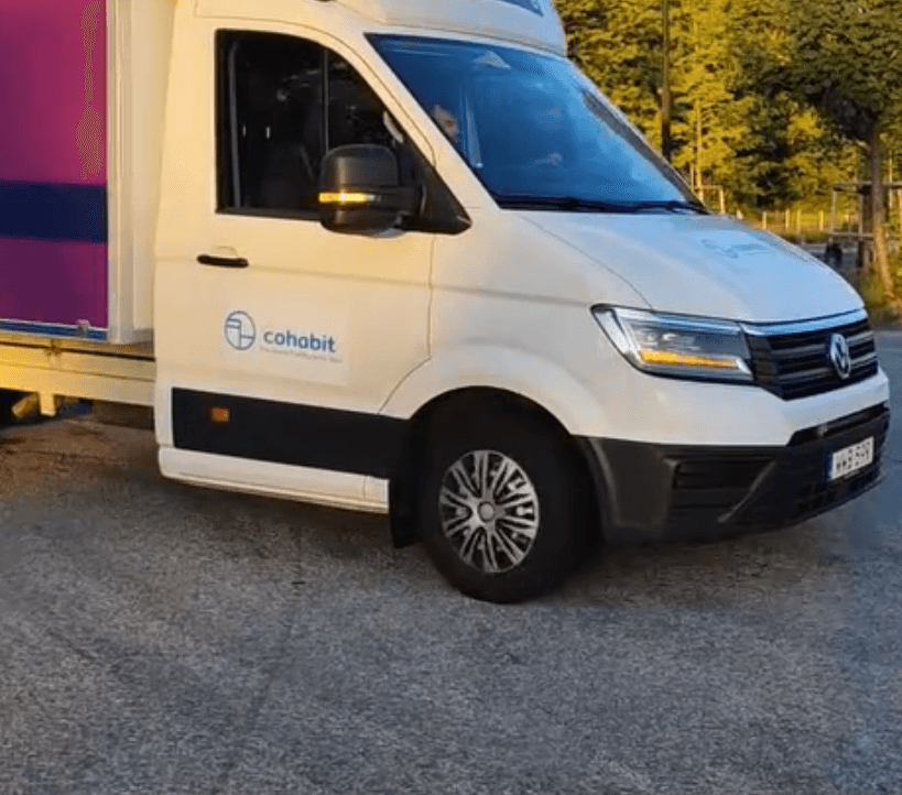 Cohabit picks up your items at the end of rental period